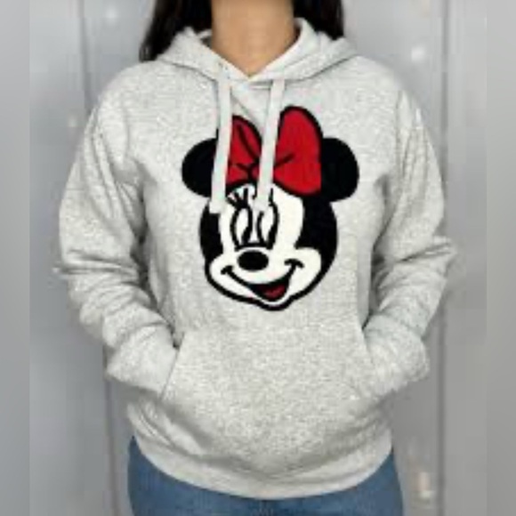 Disney Gray and Red Minnie Mouse Sweater - Picture 1 of 6